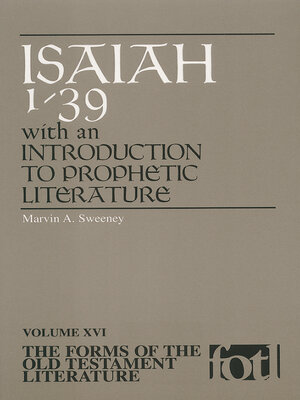 cover image of Isaiah 1-39